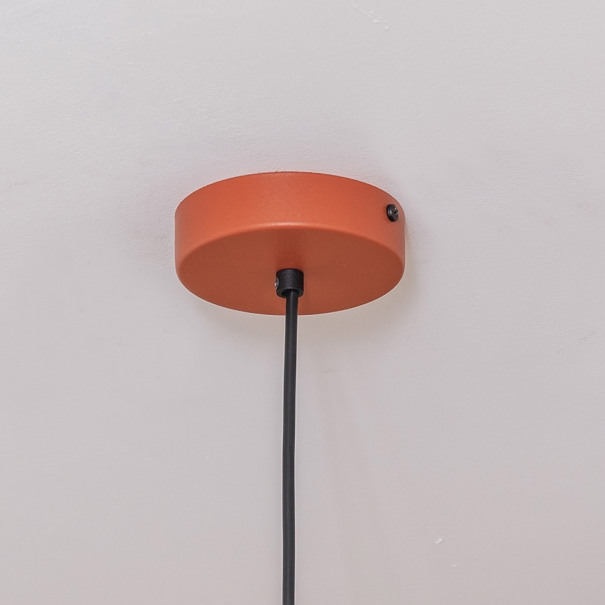 Pakabinamas šviestuvas ETNA II su kabeliu 1xE27/15W/230V, skersmuo 25 cm, oranžinis