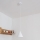 Pakabinamas šviestuvas ETNA II su laidu 1xE27/15W/230V, Ø 18,5 cm, baltas