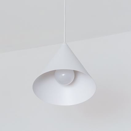 Pakabinamas šviestuvas ETNA II su laidu 1xE27/15W/230V, Ø 18,5 cm, baltas