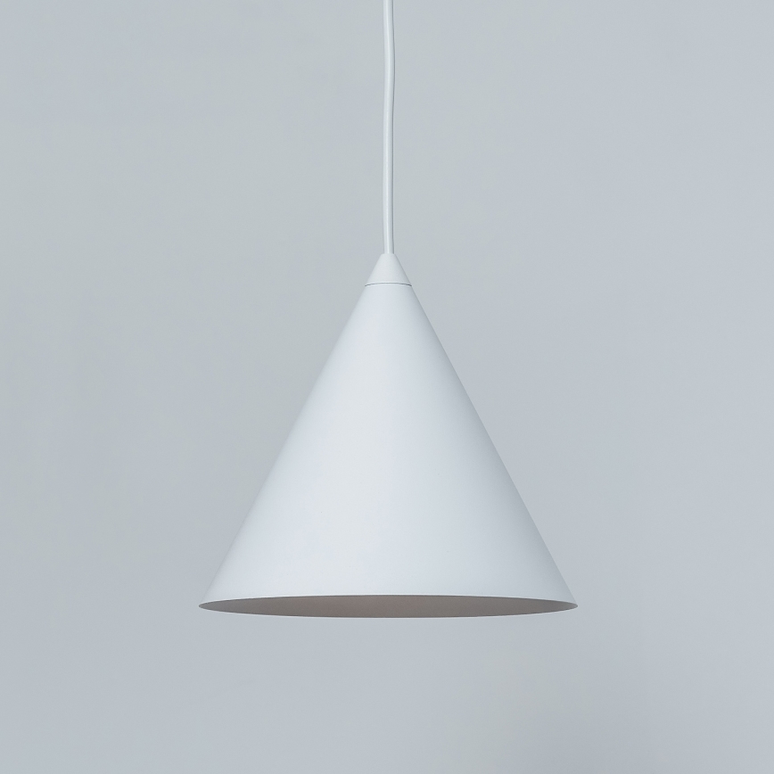 Pakabinamas šviestuvas ETNA II su laidu 1xE27/15W/230V, Ø 18,5 cm, baltas