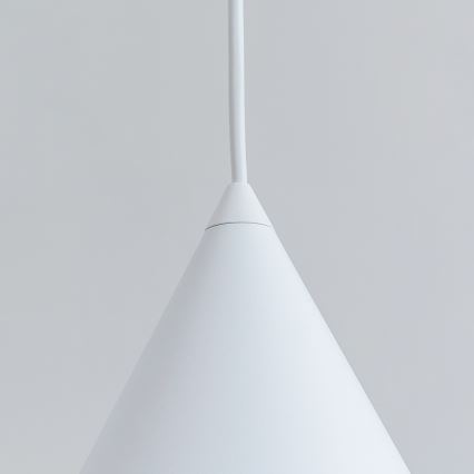Pakabinamas šviestuvas ETNA II su laidu 1xE27/15W/230V, Ø 18,5 cm, baltas