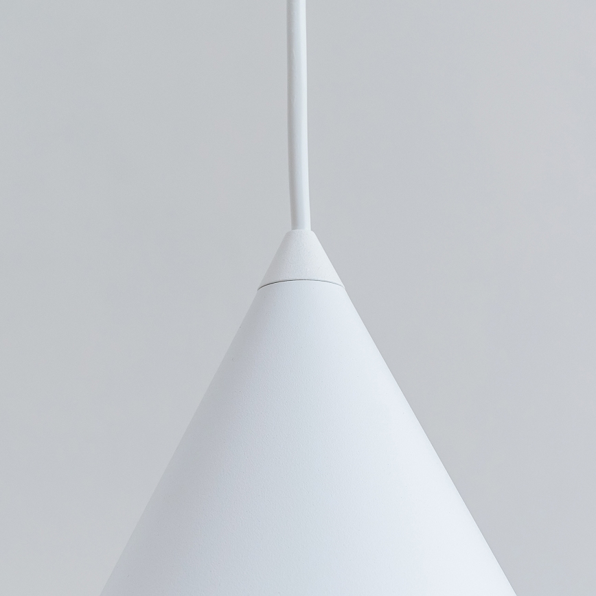 Pakabinamas šviestuvas ETNA II su laidu 1xE27/15W/230V, Ø 18,5 cm, baltas
