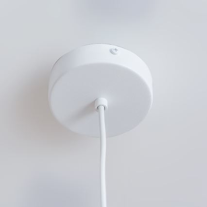 Pakabinamas šviestuvas ETNA II su laidu 1xE27/15W/230V, Ø 18,5 cm, baltas