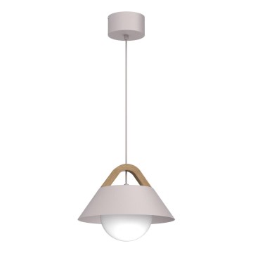 Pakabinamas šviestuvas FUNDA ant laido, 1xE27/15W/230V, kreminės spalvos