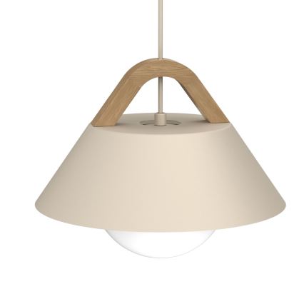 Pakabinamas šviestuvas FUNDA ant laido 1xE27/15W/230V smėlio spalvos