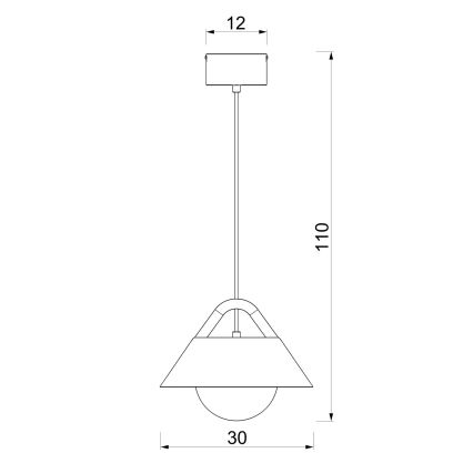 Pakabinamas šviestuvas FUNDA ant laido 1xE27/15W/230V smėlio spalvos