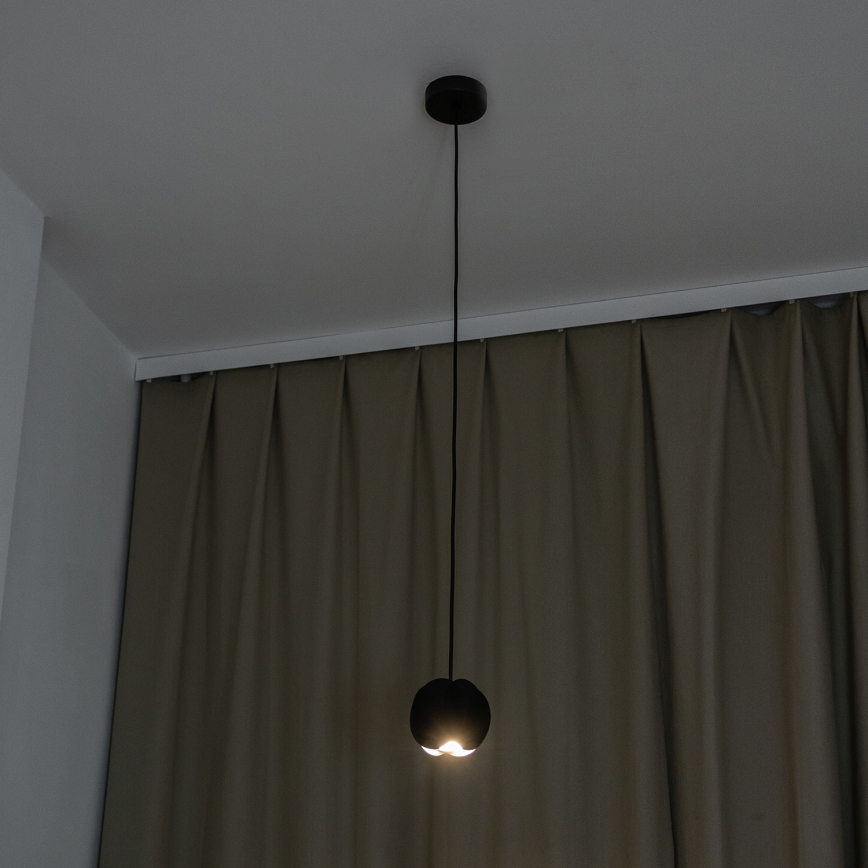 Pakabinamas šviestuvas GAMBIT ant laido 1xGU10/10W/230V, juodas