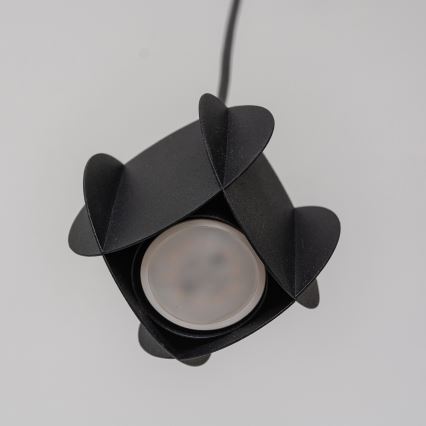 Pakabinamas šviestuvas GAMBIT ant laido 1xGU10/10W/230V, juodas