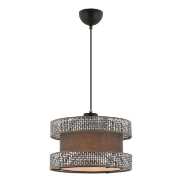 Pakabinamas šviestuvas HALO 1xE27/60W/230V rudas/šviesiai pilkas