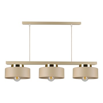 Pakabinamas šviestuvas IGNIA ant laido, 3xE27/60W/230V, taupe