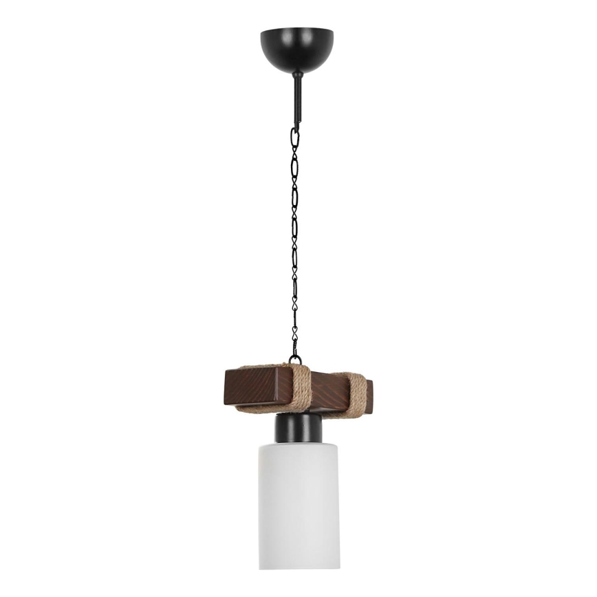 Pakabinamas šviestuvas JASMIN 1xE27/40W/230V rudas/baltas