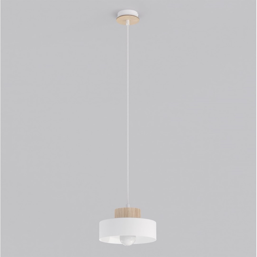 Pakabinamas šviestuvas KIVI su laidu 1xE27/15W/230V baltas