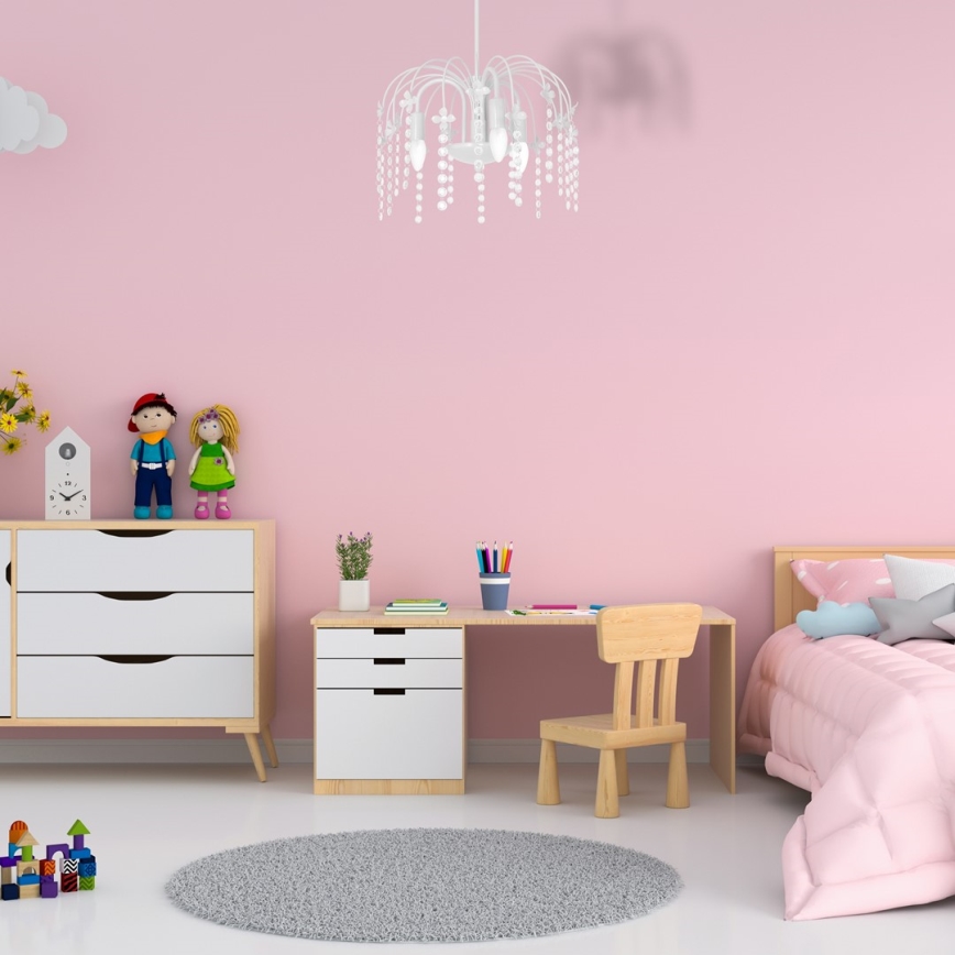 Pakabinamas šviestuvas KROPELKA 3xE14/60W/230V balta