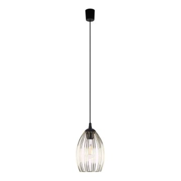 Pakabinamas šviestuvas LIZA ant laido 1xE27/15W/230V juodas/auksinis