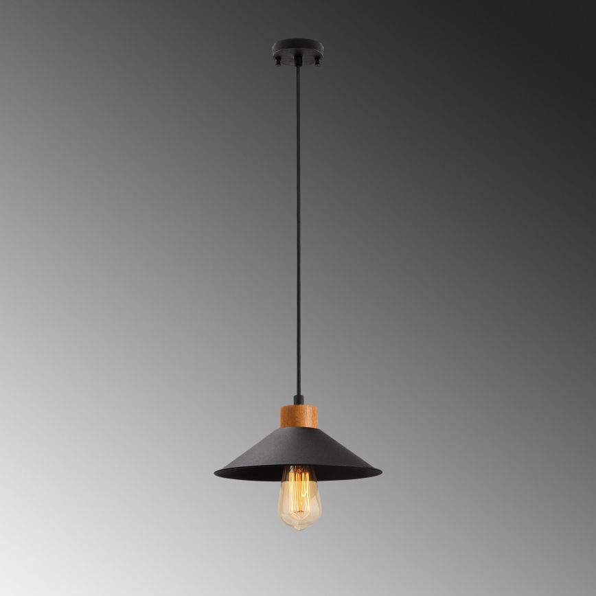 Pakabinamas šviestuvas MANAVGAT ant laido 1xE27/40W/230V juoda/ruda