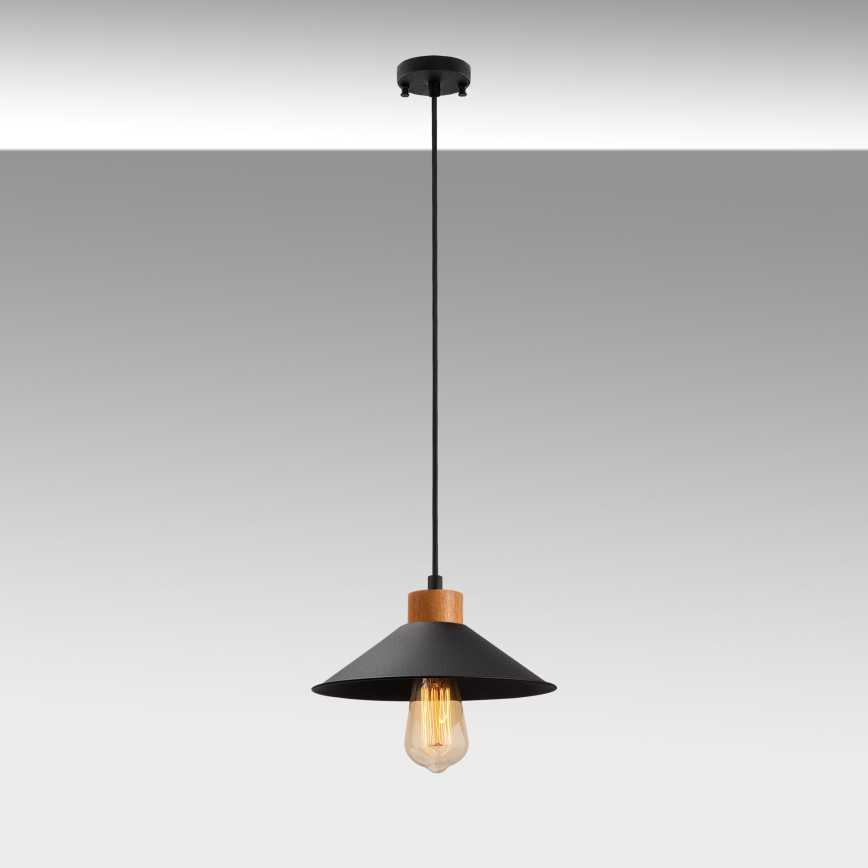 Pakabinamas šviestuvas MANAVGAT ant laido 1xE27/40W/230V juoda/ruda