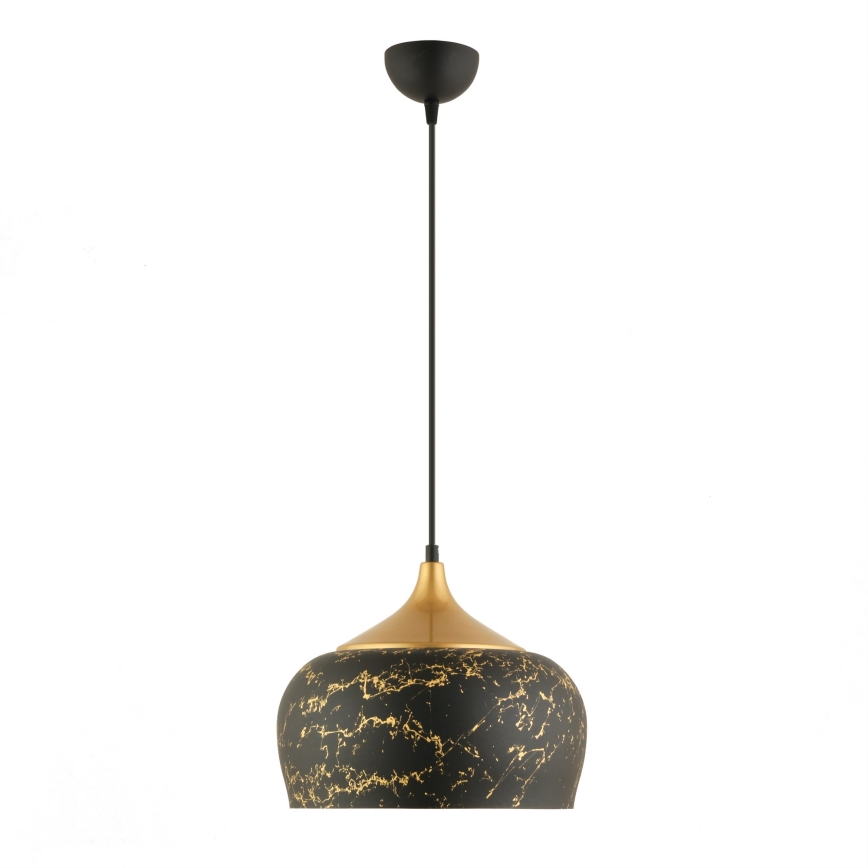 Pakabinamas šviestuvas MONZA su laidu 1xE27/40W/230V, skersmuo 30 cm, juodas/bronzinis