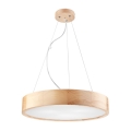 Pakabinamas šviestuvas NATURAL ant laido 3xE27/60W/230V Ø 47 cm, pušis