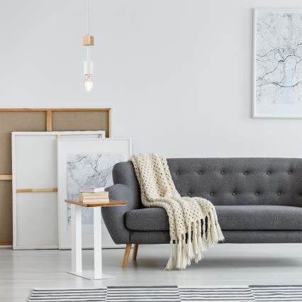 Pakabinamas šviestuvas ant laido ORAZIO 1xE27/60W/230V, ąžuolas