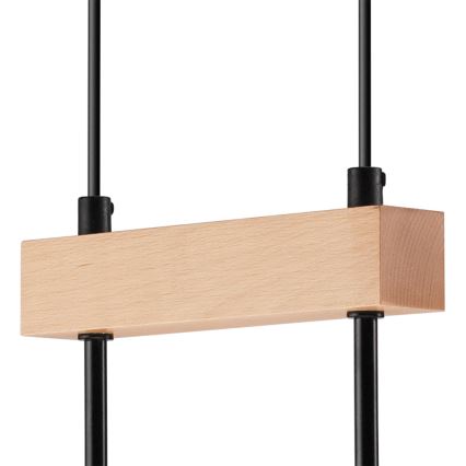Pakabinamas šviestuvas ant laido ORAZIO 2xE27/60W/230V ąžuolas