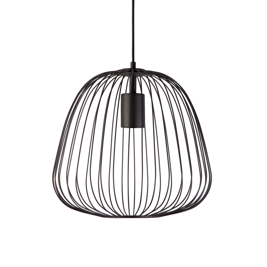 Pakabinamas šviestuvas OVELLA su laidu, 1xE27/15W/230V, skersmuo 36 cm, juodas