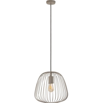Pakabinamas šviestuvas OVELLA su laidu 1xE27/15W/230V, skersmuo 36 cm, pilkas