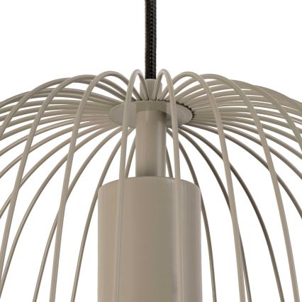 Pakabinamas šviestuvas OVELLA su laidu 1xE27/15W/230V, skersmuo 36 cm, pilkas