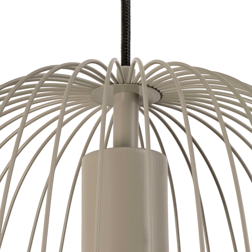 Pakabinamas šviestuvas OVELLA su laidu 1xE27/15W/230V, skersmuo 36 cm, pilkas