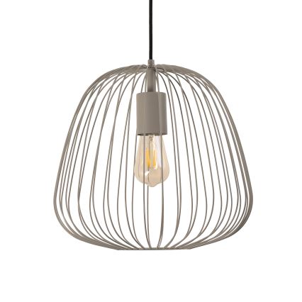 Pakabinamas šviestuvas OVELLA su laidu 1xE27/15W/230V, skersmuo 36 cm, pilkas