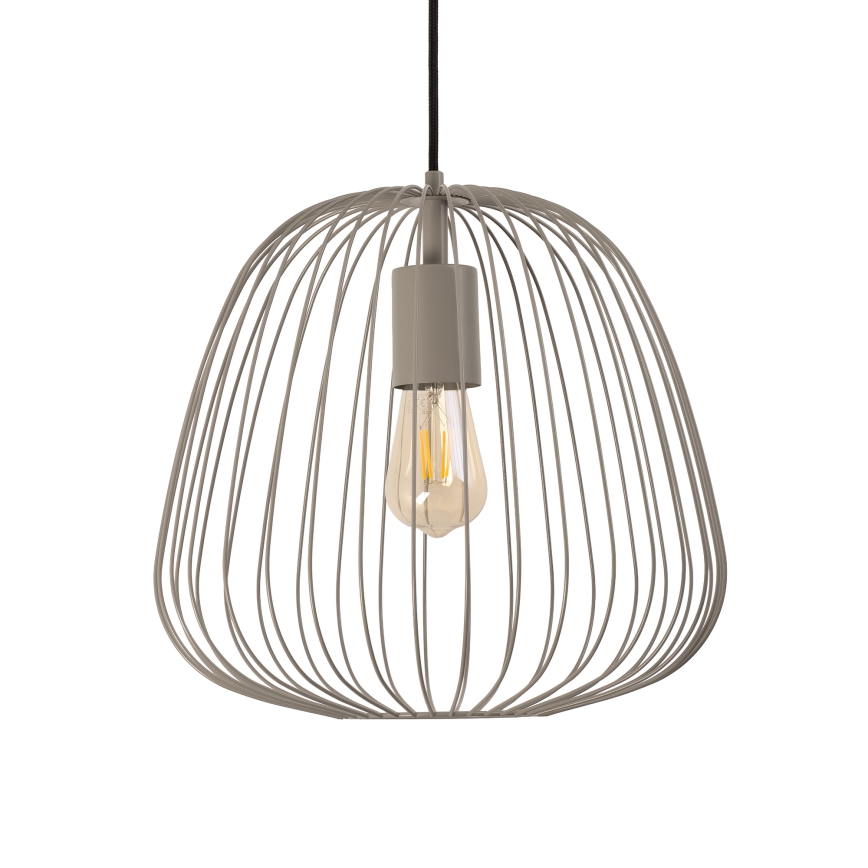 Pakabinamas šviestuvas OVELLA su laidu 1xE27/15W/230V, skersmuo 36 cm, pilkas