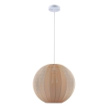Pakabinamas šviestuvas SENSAI su laidu 1xE27/20W/230V Ø 40 cm smėlio spalvos