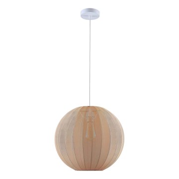 Pakabinamas šviestuvas SENSAI su laidu 1xE27/20W/230V Ø 40 cm smėlio spalvos