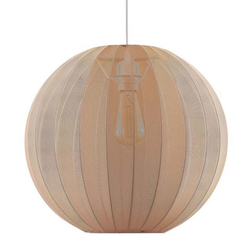 Pakabinamas šviestuvas SENSAI su laidu 1xE27/20W/230V Ø 40 cm smėlio spalvos