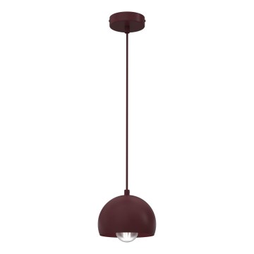 Pakabinamas šviestuvas SOOL su laidu 1xE27/15W/230V, skersmuo 15 cm, bordo