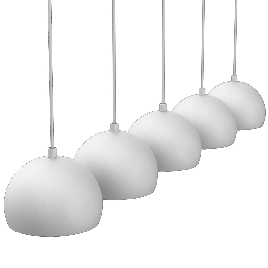 Pakabinamas šviestuvas SOOL su laidu 5xE27/15W/230V baltas