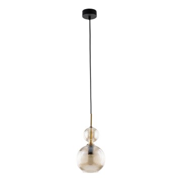 Pakabinamas šviestuvas SOPHIA ant laido 1xE14/10W/230V juodas/rūkinė smėlio spalva