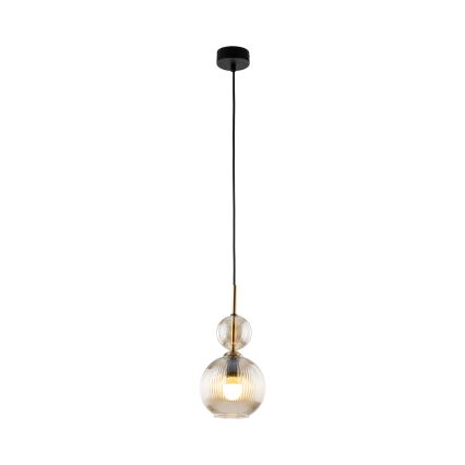 Pakabinamas šviestuvas SOPHIA ant laido 1xE14/10W/230V juodas/rūkinė smėlio spalva