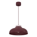 Pakabinamas šviestuvas su kabeliu BASCA 1xE27/15W/230V bordo/kreminė