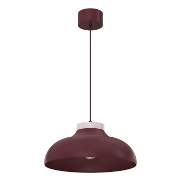 Pakabinamas šviestuvas su kabeliu BASCA 1xE27/15W/230V bordo/kreminė