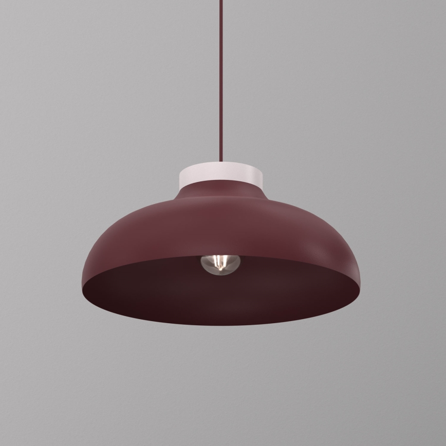 Pakabinamas šviestuvas su kabeliu BASCA 1xE27/15W/230V bordo/kreminė