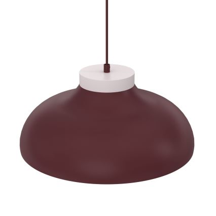 Pakabinamas šviestuvas su kabeliu BASCA 1xE27/15W/230V bordo/kreminė
