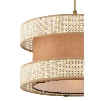 Pakabinamas šviestuvas su kabeliu HALO 1xE27/60W/230V smėlio/kreminė