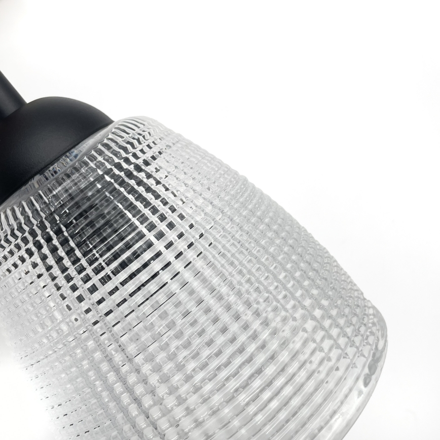 Pakabinamas šviestuvas su kabeliu LEANDRA 3xE27/15W/230V ąžuolas/juoda