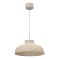 Pakabinamas šviestuvas su laidu BASCA 1xE27/15W/230V smėlio spalvos