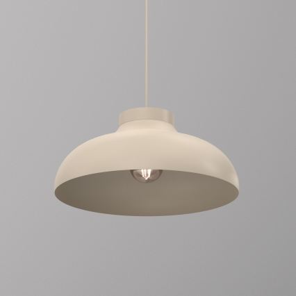Pakabinamas šviestuvas su laidu BASCA 1xE27/15W/230V smėlio spalvos
