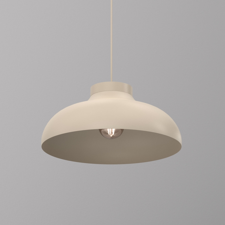 Pakabinamas šviestuvas su laidu BASCA 1xE27/15W/230V smėlio spalvos
