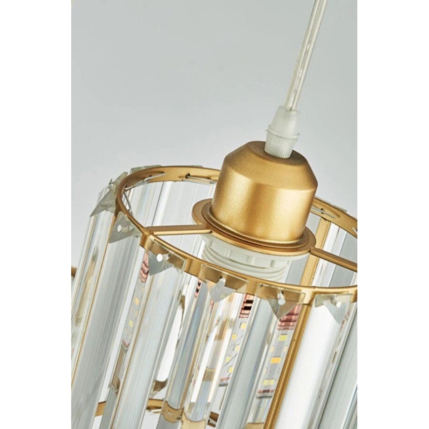 Pakabinamas šviestuvas su laidu BELLA 3xE27/40W/230V auksinis