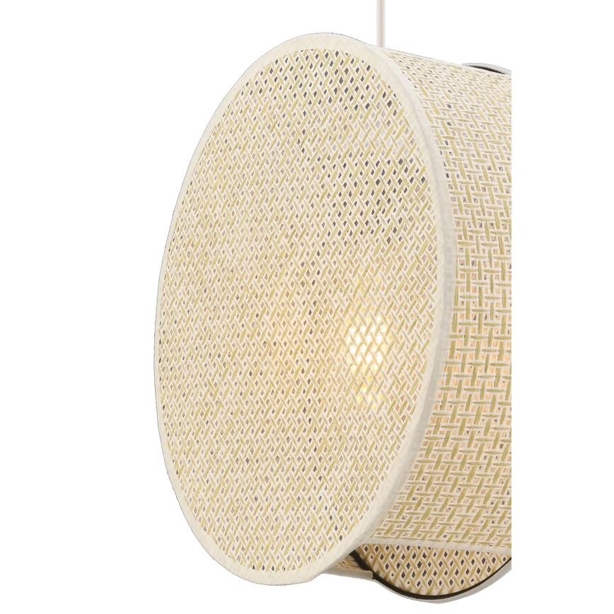 Pakabinamas šviestuvas su laidu BIG DRUM 1xE27/60W/230V, kreminis