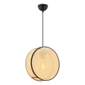 Pakabinamas šviestuvas su laidu BIG DRUM 1xE27/60W/230V smėlinė/juoda