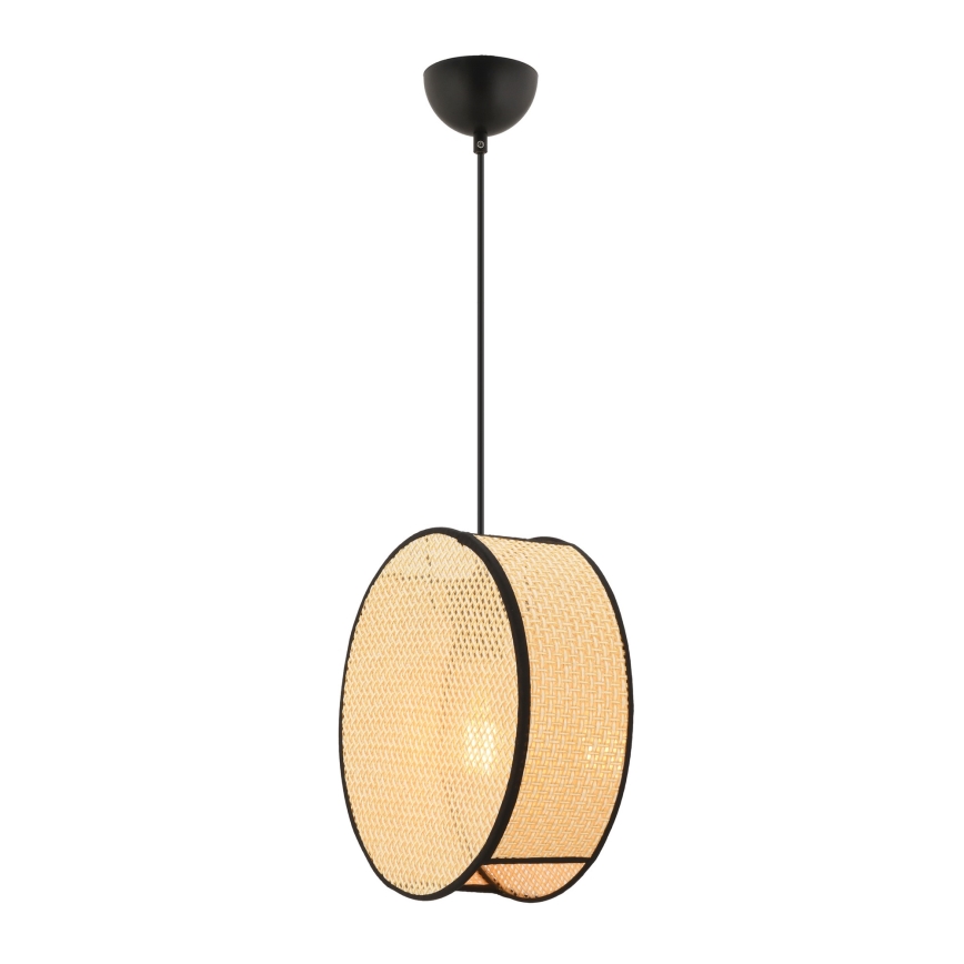 Pakabinamas šviestuvas su laidu BIG DRUM 1xE27/60W/230V smėlinė/juoda